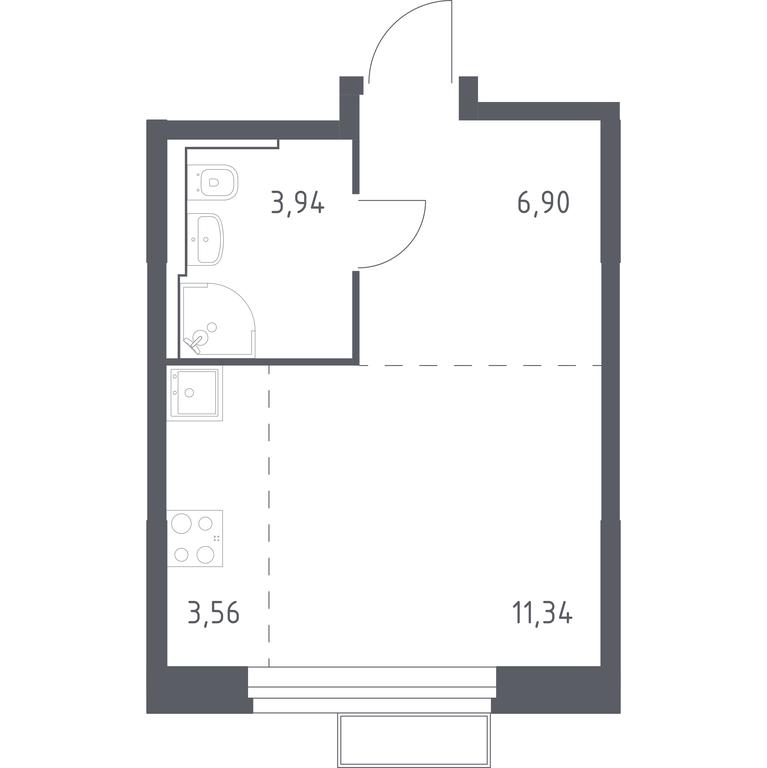 Apartment Sale, 25.65 sq. m. at Kvartal Strogino, zhiloy kompleks Kvartal Strogino, Krasnogorsk, Moscow Region, Russia #1 Apartment Sale, 25.65 sq. m. at Kvartal Strogino, zhiloy kompleks Kvartal Strogino, Krasnogorsk, Moscow Region, Russia #1