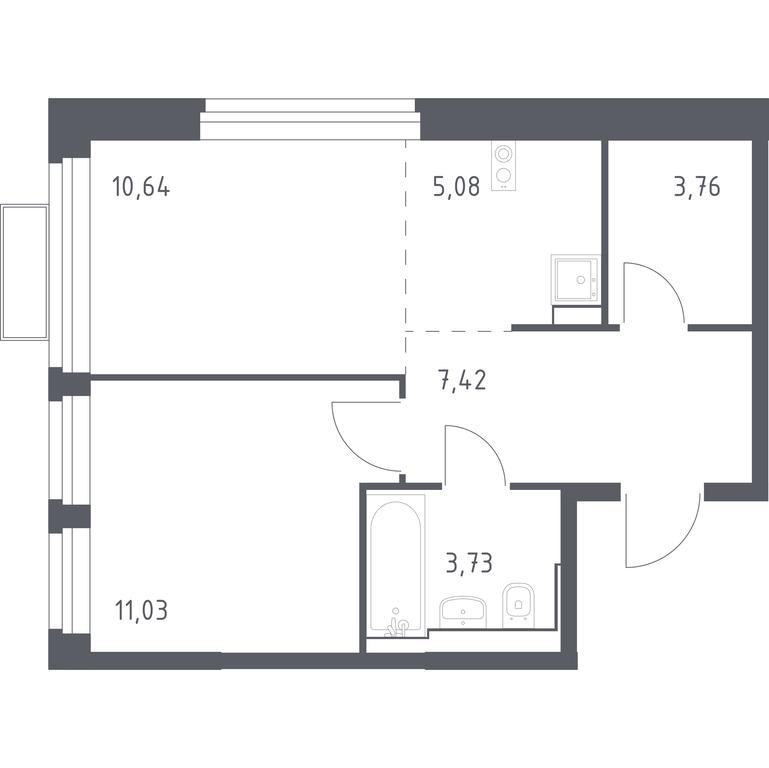Apartment Sale, 41.9 sq. m. at Kvartal Strogino, zhiloy kompleks Kvartal Strogino, Krasnogorsk, Moscow Region, Russia #1 Apartment Sale, 41.9 sq. m. at Kvartal Strogino, zhiloy kompleks Kvartal Strogino, Krasnogorsk, Moscow Region, Russia #1