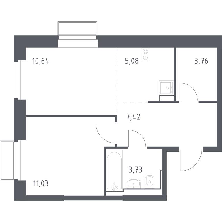 Apartment Sale, 41.9 sq. m. at Kvartal Strogino, zhiloy kompleks Kvartal Strogino, Krasnogorsk, Moscow Region, Russia #1 Apartment Sale, 41.9 sq. m. at Kvartal Strogino, zhiloy kompleks Kvartal Strogino, Krasnogorsk, Moscow Region, Russia #1
