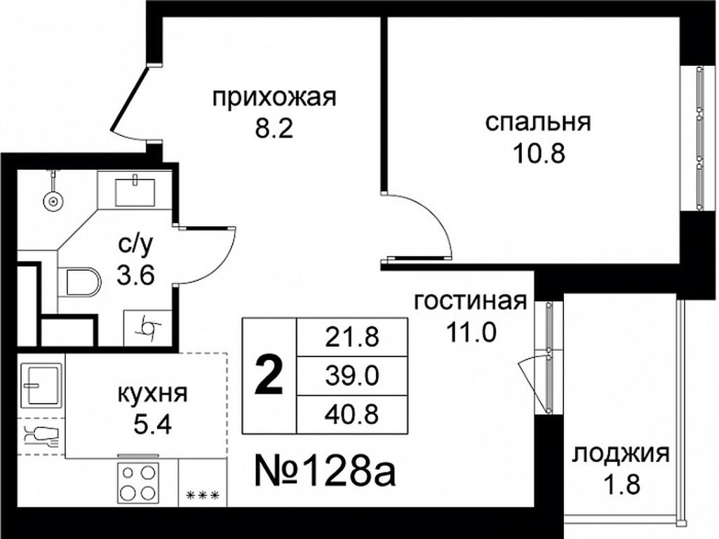 1-BD Apartment Sale, 40.8 sq. m. at Tsvetochnye Polyany City, kvartal № 165, Filimonkovskoye Municipal Formation, Moscow, Russia #1 1-BD Apartment Sale, 40.8 sq. m. at Tsvetochnye Polyany City, kvartal № 165, Filimonkovskoye Municipal Formation, Moscow, Russia #1