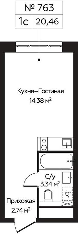 Apartment Sale, 20.46平方米 at Perets, Pyatnitskoye Highway, 58, Moscow, Russia #1 Apartment Sale, 20.46平方米 at Perets, Pyatnitskoye Highway, 58, Moscow, Russia #1