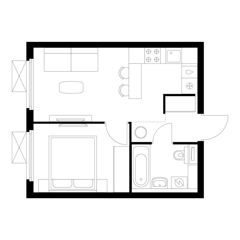 Продажа 1-комн. квартиры, 32,3 м² в ЖК «Ярославский квартал», Ярославский проезд, 116, Королёв, Московская область, Россия #1 Продажа 1-комн. квартиры, 32,3 м² в ЖК «Ярославский квартал», Ярославский проезд, 116, Королёв, Московская область, Россия #1