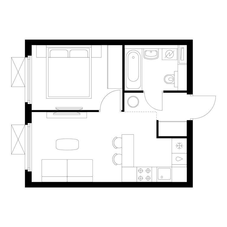 Продажа 1-комн. квартиры, 32,6 м² в ЖК «Ярославский квартал», Ярославский проезд, 116, Королёв, Московская область, Россия #1 Продажа 1-комн. квартиры, 32,6 м² в ЖК «Ярославский квартал», Ярославский проезд, 116, Королёв, Московская область, Россия #1