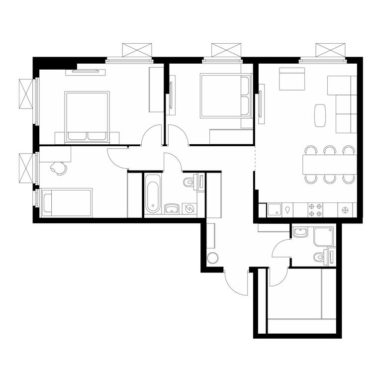 3-BD Apartment Sale, 92.1平方米 at Yaroslavskij kvartal, Yaroslavskiy Drive, 116, Korolyov, Moscow Region, Russia #1 3-BD Apartment Sale, 92.1平方米 at Yaroslavskij kvartal, Yaroslavskiy Drive, 116, Korolyov, Moscow Region, Russia #1