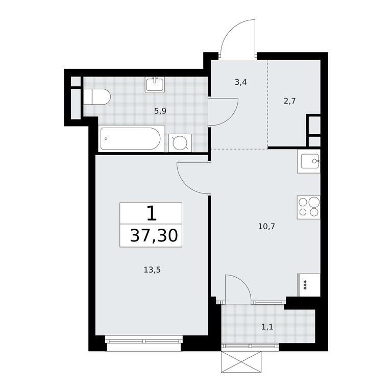 Apartment Sale, 37.3平方米 at Dom na Zorge, Zorge Street, 25с2, Moscow, Russia #1 Apartment Sale, 37.3平方米 at Dom na Zorge, Zorge Street, 25с2, Moscow, Russia #1