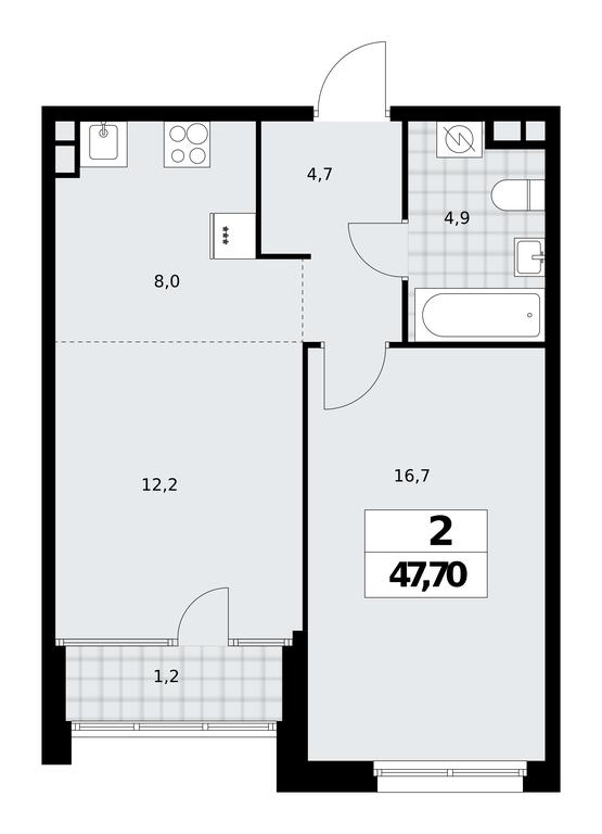 1-BD Apartment Sale, 47.7 sq. m. at Dom na Zorge, Zorge Street, 25с2, Moscow, Russia #2 1-BD Apartment Sale, 47.7 sq. m. at Dom na Zorge, Zorge Street, 25с2, Moscow, Russia #2