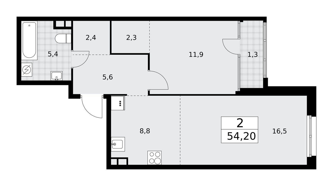 1-BD Apartment Sale, 54.2 sq. m. at Dom na Zorge, Zorge Street, 25с2, Moscow, Russia #1 1-BD Apartment Sale, 54.2 sq. m. at Dom na Zorge, Zorge Street, 25с2, Moscow, Russia #1