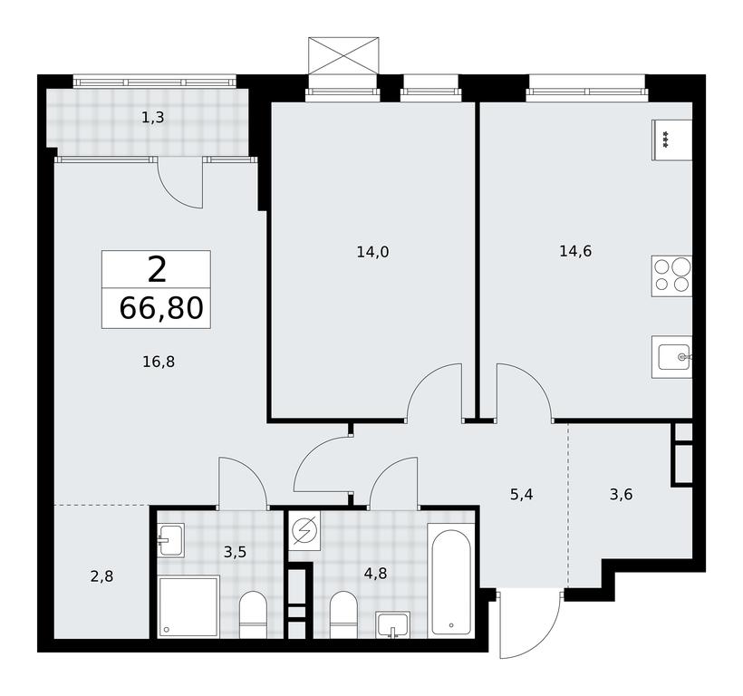 1-BD Apartment Sale, 66.8 sq. m. at Dom na Zorge, Zorge Street, 25с2, Moscow, Russia #1 1-BD Apartment Sale, 66.8 sq. m. at Dom na Zorge, Zorge Street, 25с2, Moscow, Russia #1