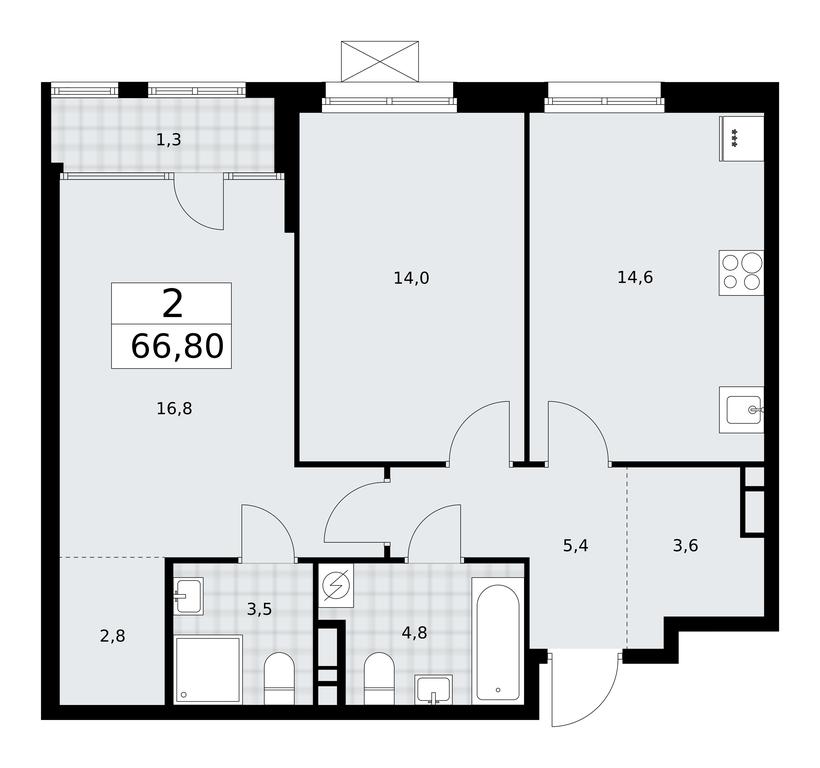 1-BD Apartment Sale, 66.8平方米 at Dom na Zorge, Zorge Street, 25с2, Moscow, Russia #1 1-BD Apartment Sale, 66.8平方米 at Dom na Zorge, Zorge Street, 25с2, Moscow, Russia #1