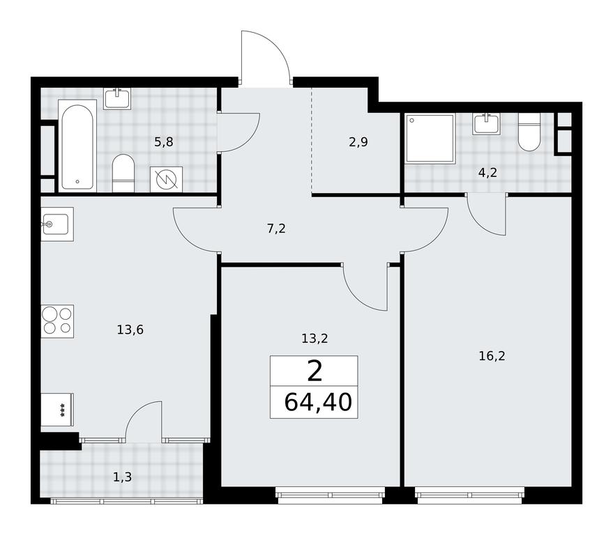 1-BD Apartment Sale, 64.4 sq. m. at Dom na Zorge, Zorge Street, 25с2, Moscow, Russia #1 1-BD Apartment Sale, 64.4 sq. m. at Dom na Zorge, Zorge Street, 25с2, Moscow, Russia #1