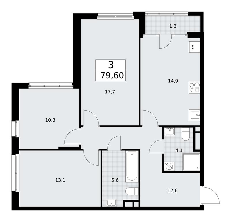 2-BD Apartment Sale, 79.6 sq. m. at Dom na Zorge, Zorge Street, 25с2, Moscow, Russia #1 2-BD Apartment Sale, 79.6 sq. m. at Dom na Zorge, Zorge Street, 25с2, Moscow, Russia #1