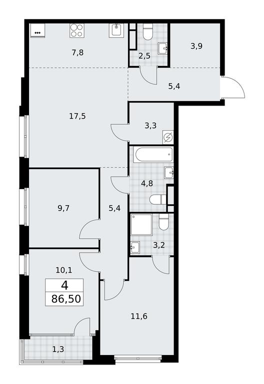 3-BD Apartment Sale, 86.5 sq. m. at Dom na Zorge, Zorge Street, 25с2, Moscow, Russia #1 3-BD Apartment Sale, 86.5 sq. m. at Dom na Zorge, Zorge Street, 25с2, Moscow, Russia #1