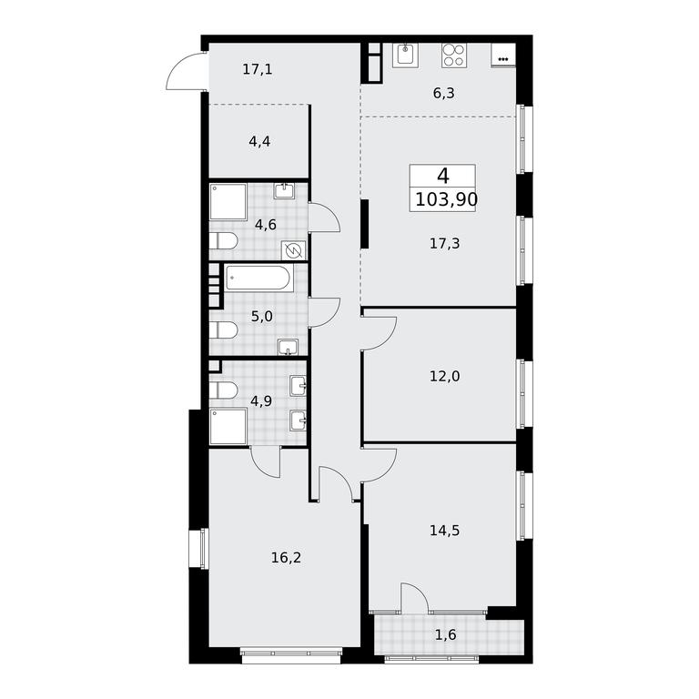 3-BD Apartment Sale, 103.9 sq. m. at Dom na Zorge, Zorge Street, 25с2, Moscow, Russia #1 3-BD Apartment Sale, 103.9 sq. m. at Dom na Zorge, Zorge Street, 25с2, Moscow, Russia #1