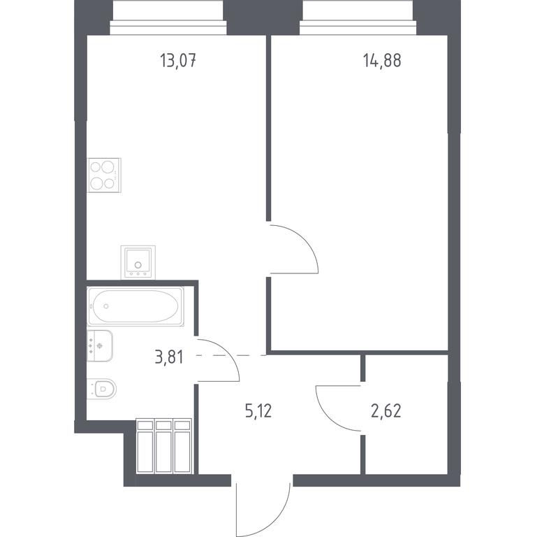 Apartment Sale, 39.4 sq. m. at Troparevo Park, Kiyevskoye shosse, 21-y kilometr, 3с4, Mosrentgen Settlement, Moscow, Russia #2 Apartment Sale, 39.4 sq. m. at Troparevo Park, Kiyevskoye shosse, 21-y kilometr, 3с4, Mosrentgen Settlement, Moscow, Russia #2