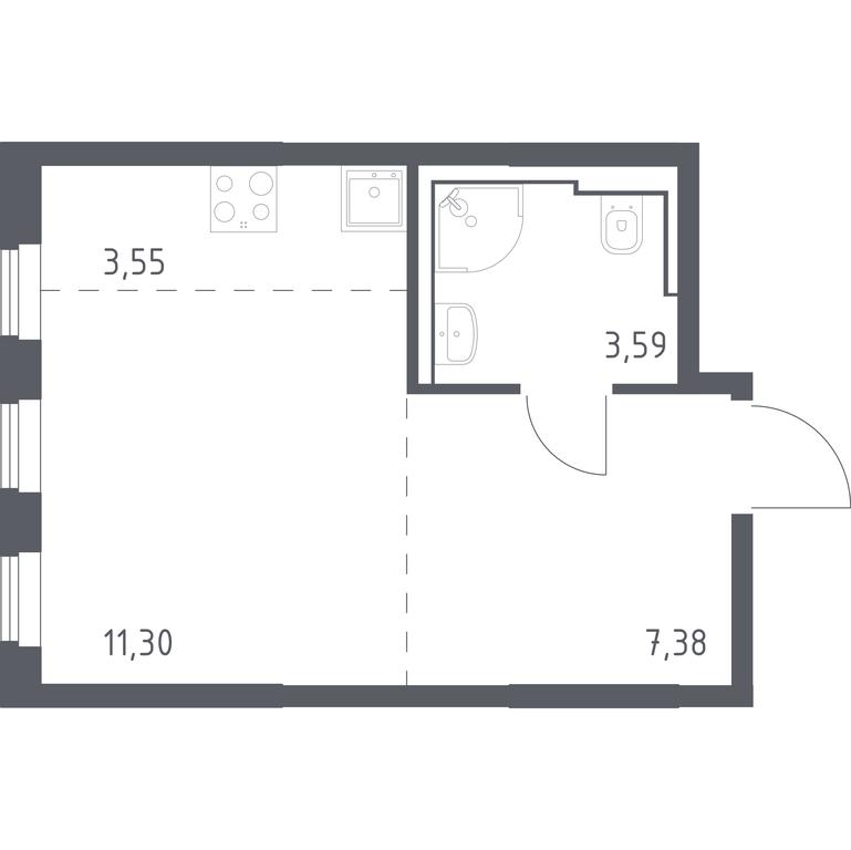 Apartment Sale, 25.82 sq. m. at Ostafevo, Ostafyevskoe Highway, 12к1, Ryazanovskoe Settlement, Moscow, Russia #1 Apartment Sale, 25.82 sq. m. at Ostafevo, Ostafyevskoe Highway, 12к1, Ryazanovskoe Settlement, Moscow, Russia #1