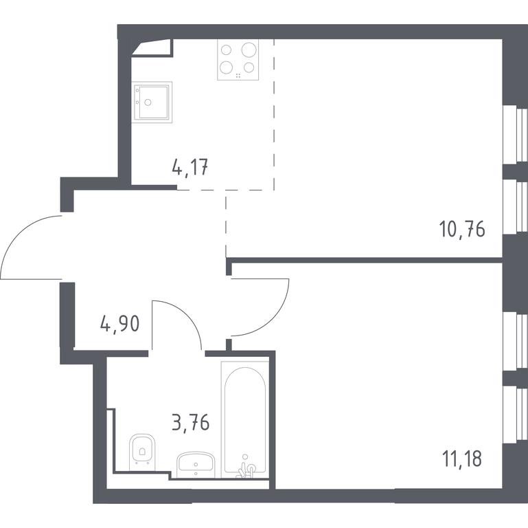 Apartment Sale, 34.77平方米 at Ostafevo, Ostafyevskoe Highway, 12к1, Ryazanovskoe Settlement, Moscow, Russia #1 Apartment Sale, 34.77平方米 at Ostafevo, Ostafyevskoe Highway, 12к1, Ryazanovskoe Settlement, Moscow, Russia #1