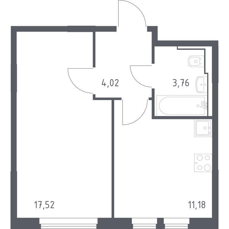Apartment Sale, 36.48 sq. m. at Ostafevo, Ostafyevskoe Highway, 12к1, Ryazanovskoe Settlement, Moscow, Russia #1