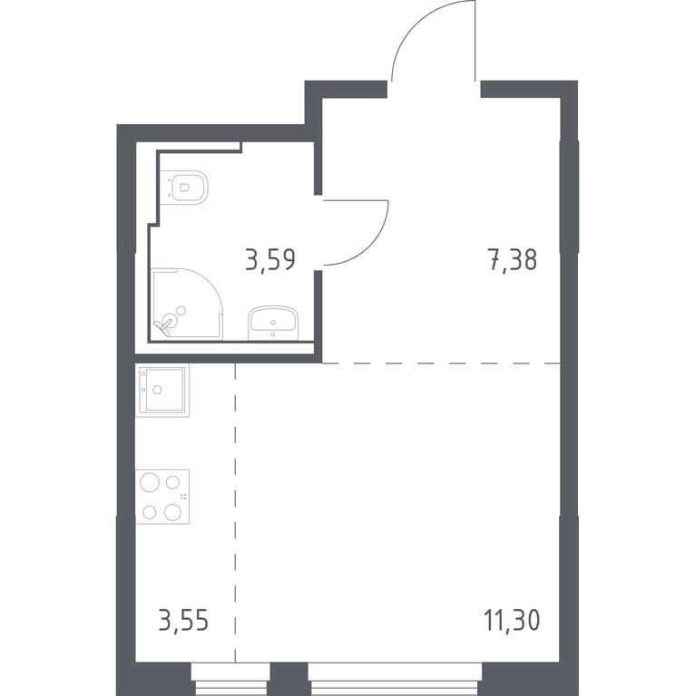 Apartment Sale, 25.82 sq. m. at Ostafevo, Ostafyevskoe Highway, 12к1, Ryazanovskoe Settlement, Moscow, Russia #1 Apartment Sale, 25.82 sq. m. at Ostafevo, Ostafyevskoe Highway, 12к1, Ryazanovskoe Settlement, Moscow, Russia #1