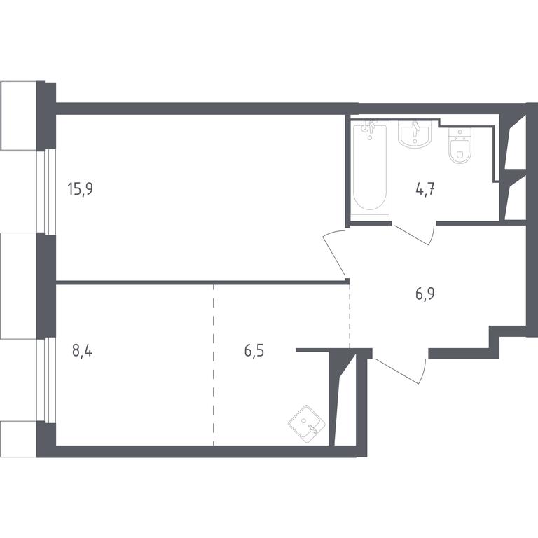 Apartment Sale, 42.59 sq. m. at Sputnik, Lipovoy Roschi Street, 1к4, derevnya Razdory, Odintsovskiy City District, Moscow Region, Russia #1 Apartment Sale, 42.59 sq. m. at Sputnik, Lipovoy Roschi Street, 1к4, derevnya Razdory, Odintsovskiy City District, Moscow Region, Russia #1