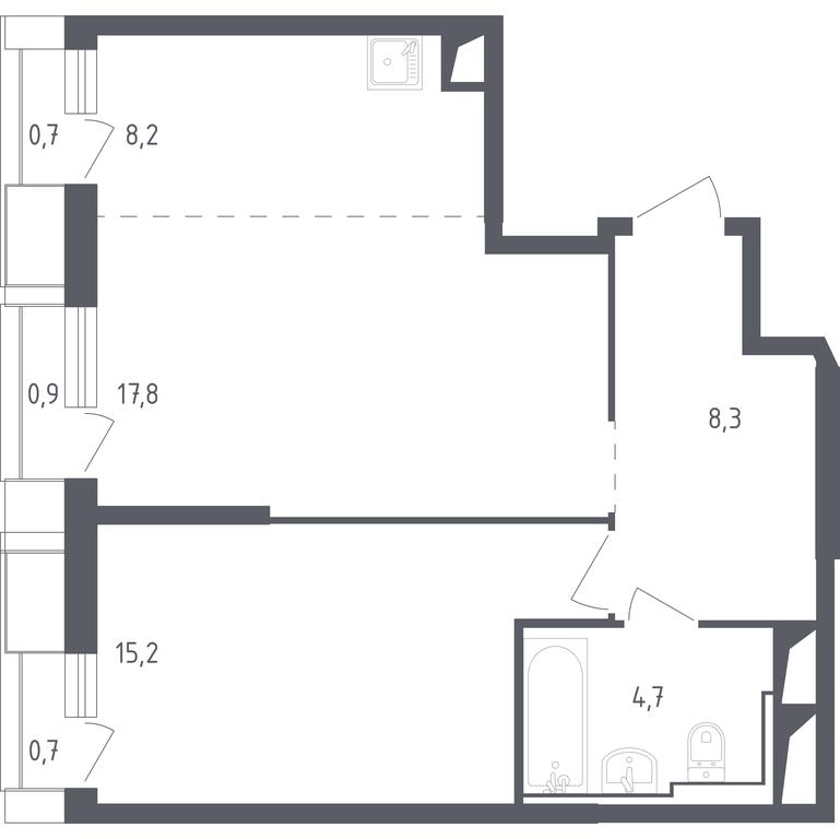 Продажа квартиры, 56,75 м² в ЖК «Спутник», улица Липовой Рощи, 1к4, деревня Раздоры, Одинцовский городской округ, Московская область, Россия #1 Продажа квартиры, 56,75 м² в ЖК «Спутник», улица Липовой Рощи, 1к4, деревня Раздоры, Одинцовский городской округ, Московская область, Россия #1