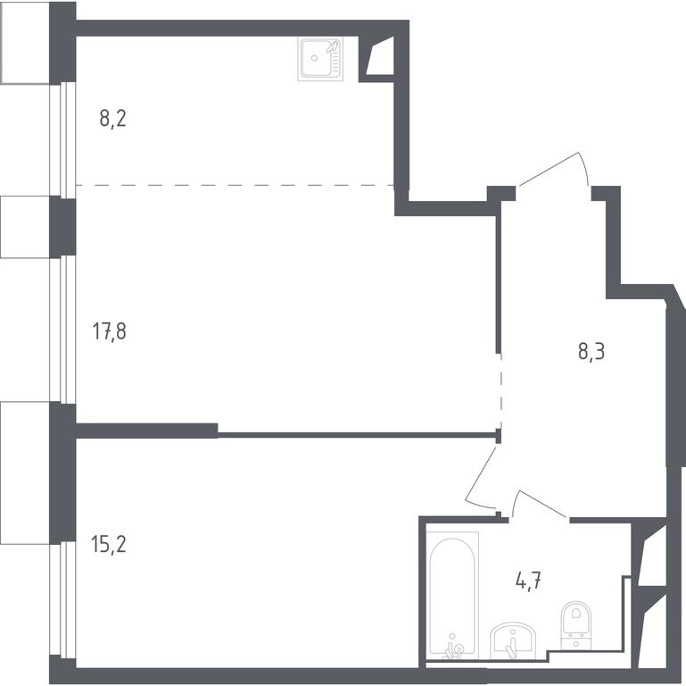 Apartment Sale, 54.47 sq. m. at Sputnik, Lipovoy Roschi Street, 1к4, derevnya Razdory, Odintsovskiy City District, Moscow Region, Russia #1 Apartment Sale, 54.47 sq. m. at Sputnik, Lipovoy Roschi Street, 1к4, derevnya Razdory, Odintsovskiy City District, Moscow Region, Russia #1