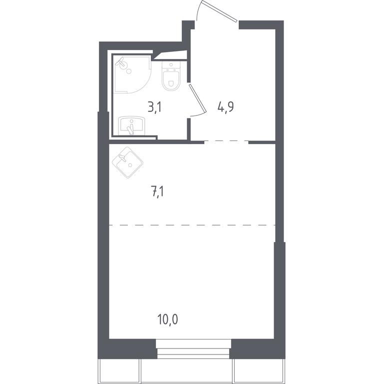 Apartment Sale, 24.88 sq. m. at Sputnik, Lipovoy Roschi Street, 1к4, derevnya Razdory, Odintsovskiy City District, Moscow Region, Russia #1 Apartment Sale, 24.88 sq. m. at Sputnik, Lipovoy Roschi Street, 1к4, derevnya Razdory, Odintsovskiy City District, Moscow Region, Russia #1