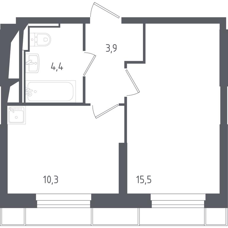 Apartment Sale, 33.62 sq. m. at Sputnik, Lipovoy Roschi Street, 1к4, derevnya Razdory, Odintsovskiy City District, Moscow Region, Russia #1 Apartment Sale, 33.62 sq. m. at Sputnik, Lipovoy Roschi Street, 1к4, derevnya Razdory, Odintsovskiy City District, Moscow Region, Russia #1