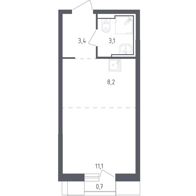 Apartment Sale, 25.42 sq. m. at Sputnik, Lipovoy Roschi Street, 1к4, derevnya Razdory, Odintsovskiy City District, Moscow Region, Russia #1 Apartment Sale, 25.42 sq. m. at Sputnik, Lipovoy Roschi Street, 1к4, derevnya Razdory, Odintsovskiy City District, Moscow Region, Russia #1