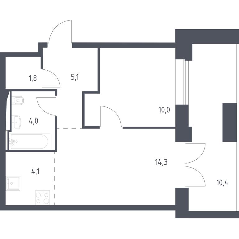 Apartment Sale, 42.46 sq. m. at Vereiskaya 41, Vereyskaya Street, 41, Moscow, Russia #1 Apartment Sale, 42.46 sq. m. at Vereiskaya 41, Vereyskaya Street, 41, Moscow, Russia #1