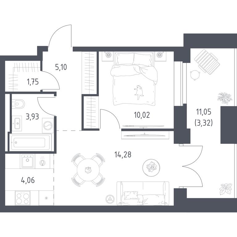 Apartment Sale, 42.46 sq. m. at Vereiskaya 41, Vereyskaya Street, 41, Moscow, Russia #2 Apartment Sale, 42.46 sq. m. at Vereiskaya 41, Vereyskaya Street, 41, Moscow, Russia #2