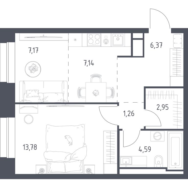 Apartment Sale, 43.26 sq. m. at Vereiskaya 41, Vereyskaya Street, 41, Moscow, Russia #2
