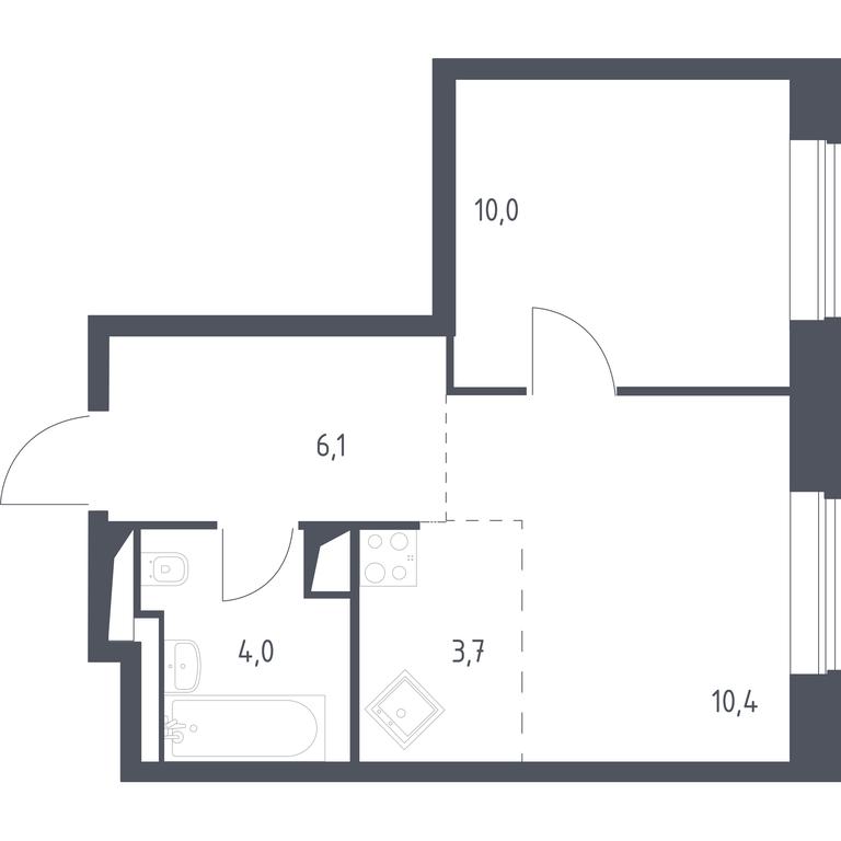 Apartment Sale, 34.31平方米 at Vereiskaya 41, Vereyskaya Street, 41, Moscow, Russia #1 Apartment Sale, 34.31平方米 at Vereiskaya 41, Vereyskaya Street, 41, Moscow, Russia #1