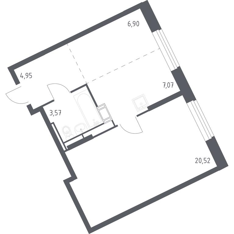 Apartment Sale, 42 sq. m. at Rublevskiy Kvartal, Laykovo Green Quarter, zhiloy kompleks Gorod-sobytiye Laykovo, selo Laykovo, Odintsovskiy City District, Moscow Region, Russia #1 Apartment Sale, 42 sq. m. at Rublevskiy Kvartal, Laykovo Green Quarter, zhiloy kompleks Gorod-sobytiye Laykovo, selo Laykovo, Odintsovskiy City District, Moscow Region, Russia #1