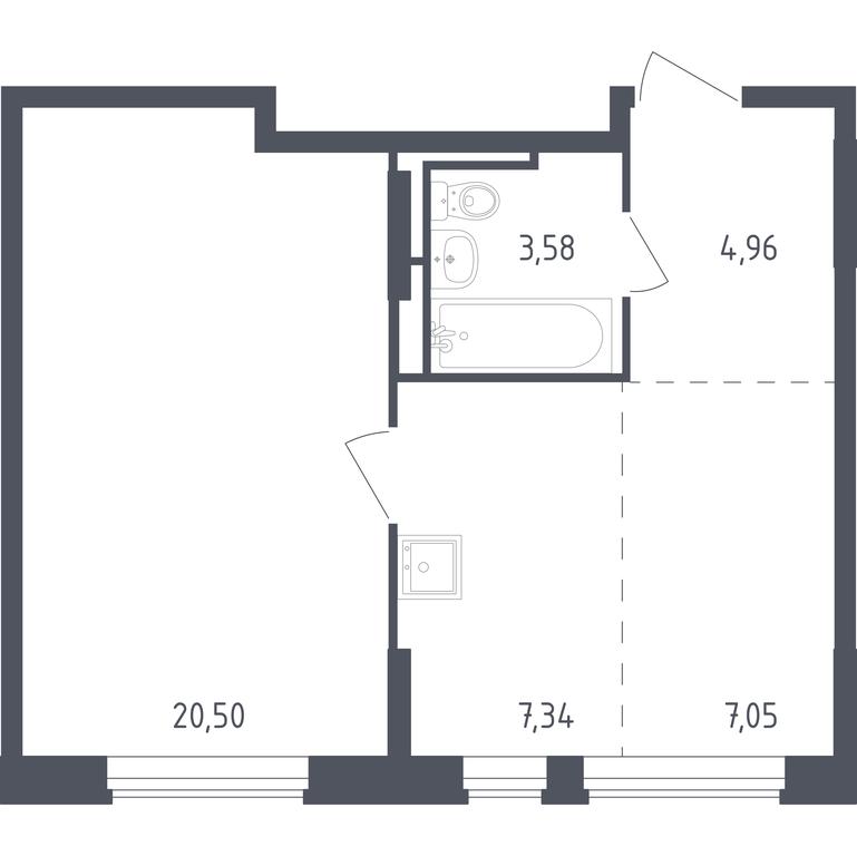Apartment Sale, 43 sq. m. at Rublevskiy Kvartal, Laykovo Green Quarter, zhiloy kompleks Gorod-sobytiye Laykovo, selo Laykovo, Odintsovskiy City District, Moscow Region, Russia #1 Apartment Sale, 43 sq. m. at Rublevskiy Kvartal, Laykovo Green Quarter, zhiloy kompleks Gorod-sobytiye Laykovo, selo Laykovo, Odintsovskiy City District, Moscow Region, Russia #1