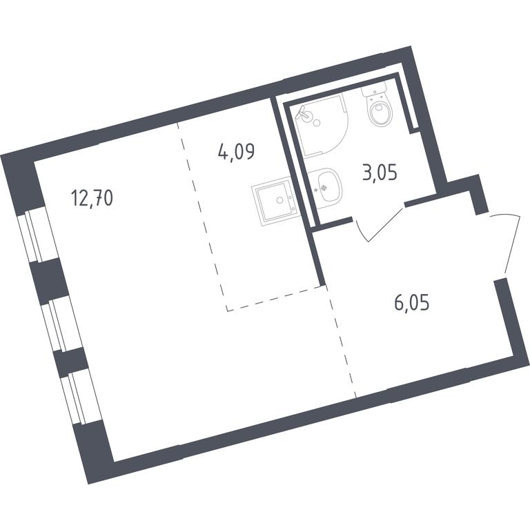 Apartment Sale, 25.7 sq. m. at Rublevskiy Kvartal, Laykovo Green Quarter, zhiloy kompleks Gorod-sobytiye Laykovo, selo Laykovo, Odintsovskiy City District, Moscow Region, Russia #1 Apartment Sale, 25.7 sq. m. at Rublevskiy Kvartal, Laykovo Green Quarter, zhiloy kompleks Gorod-sobytiye Laykovo, selo Laykovo, Odintsovskiy City District, Moscow Region, Russia #1