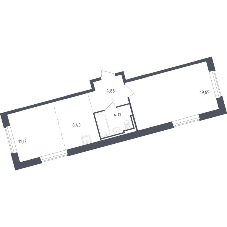 Apartment Sale, 48.1 sq. m. at Rublevskiy Kvartal, Laykovo Green Quarter, zhiloy kompleks Gorod-sobytiye Laykovo, selo Laykovo, Odintsovskiy City District, Moscow Region, Russia #1 Apartment Sale, 48.1 sq. m. at Rublevskiy Kvartal, Laykovo Green Quarter, zhiloy kompleks Gorod-sobytiye Laykovo, selo Laykovo, Odintsovskiy City District, Moscow Region, Russia #1