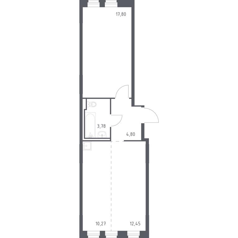 Apartment Sale, 48.6 sq. m. at Rublevskiy Kvartal, Laykovo Green Quarter, zhiloy kompleks Gorod-sobytiye Laykovo, selo Laykovo, Odintsovskiy City District, Moscow Region, Russia #1 Apartment Sale, 48.6 sq. m. at Rublevskiy Kvartal, Laykovo Green Quarter, zhiloy kompleks Gorod-sobytiye Laykovo, selo Laykovo, Odintsovskiy City District, Moscow Region, Russia #1