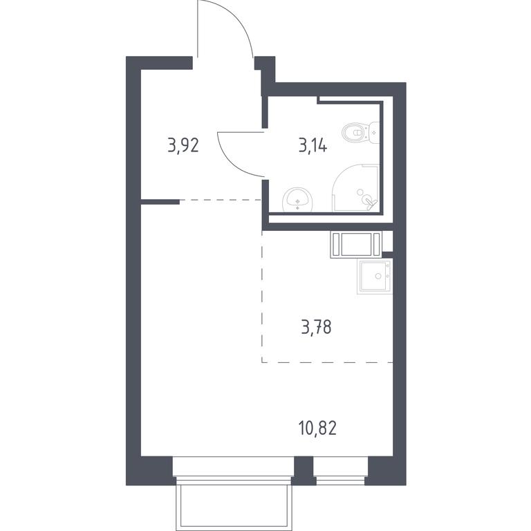 Apartment Sale, 21.5平方米 at Tomilino Park, 1-y kvartal, posyolok Zhilino-1, Lubertsy City District, Moscow Region, Russia #1 Apartment Sale, 21.5平方米 at Tomilino Park, 1-y kvartal, posyolok Zhilino-1, Lubertsy City District, Moscow Region, Russia #1