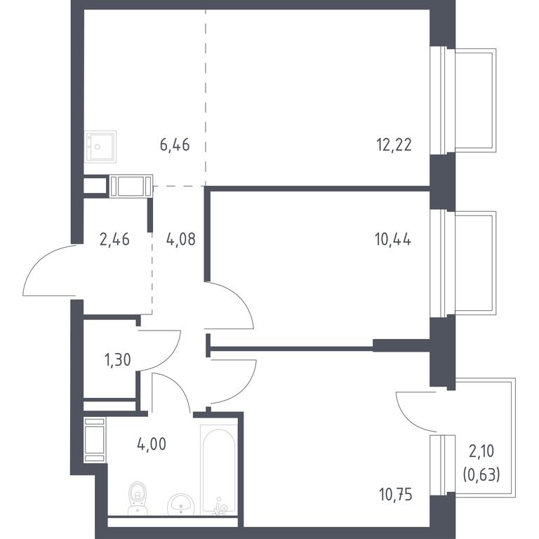 Продажа 1-комн. квартиры, 52 м² в ЖК «Томилино Парк», 1-й квартал, посёлок Жилино-1, городской округ Люберцы, Московская область, Россия #1 Продажа 1-комн. квартиры, 52 м² в ЖК «Томилино Парк», 1-й квартал, посёлок Жилино-1, городской округ Люберцы, Московская область, Россия #1