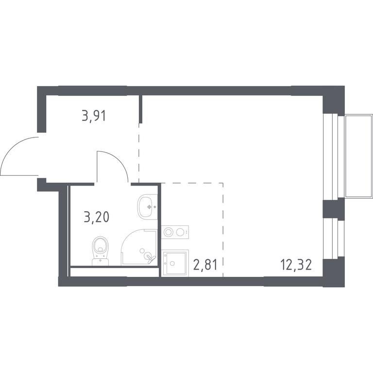 Apartment Sale, 22.24平方米 at Kvartal Marino, kvartal № 175, 1с1, Filimonkovskoye Municipal Formation, Moscow, Russia #1 Apartment Sale, 22.24平方米 at Kvartal Marino, kvartal № 175, 1с1, Filimonkovskoye Municipal Formation, Moscow, Russia #1