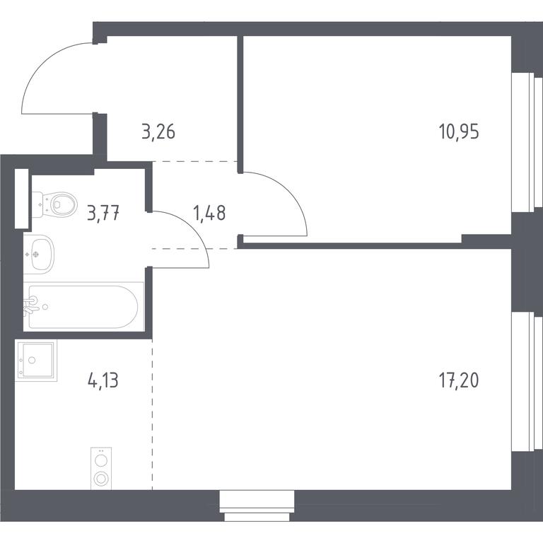 Apartment Sale, 40.79平方米 at Novoe Vnukovo, kvartal № 38, Kokoshkino Settlement, Moscow, Russia #1 Apartment Sale, 40.79平方米 at Novoe Vnukovo, kvartal № 38, Kokoshkino Settlement, Moscow, Russia #1