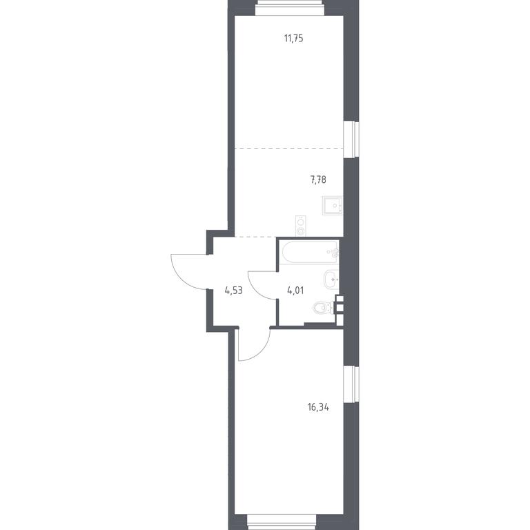 Apartment Sale, 44.41 sq. m. at Novoe Vnukovo, kvartal № 38, Kokoshkino Settlement, Moscow, Russia #1 Apartment Sale, 44.41 sq. m. at Novoe Vnukovo, kvartal № 38, Kokoshkino Settlement, Moscow, Russia #1