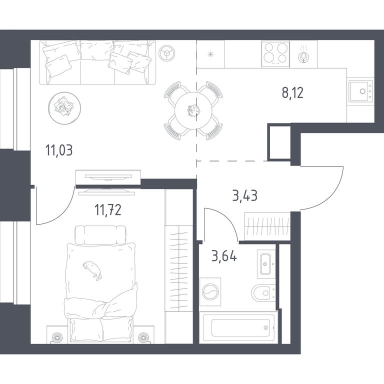 Apartment Sale, 37.94平方米 at Vereiskaya 41, Vereyskaya Street, 41, Moscow, Russia #2 Apartment Sale, 37.94平方米 at Vereiskaya 41, Vereyskaya Street, 41, Moscow, Russia #2