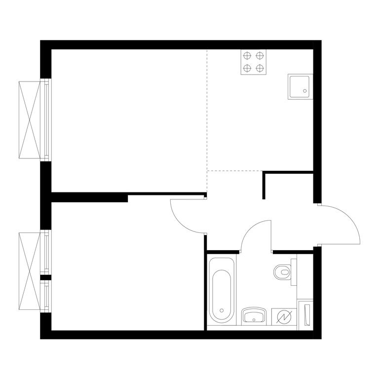 Продажа 1-комн. квартиры, 39,6 м² в ЖК «Кольская 8», Кольская улица, 8с16, Москва, Россия #1 Продажа 1-комн. квартиры, 39,6 м² в ЖК «Кольская 8», Кольская улица, 8с16, Москва, Россия #1
