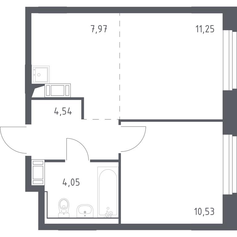 Apartment Sale, 37.6 sq. m. at Rublevskiy Kvartal, Laykovo Green Quarter, zhiloy kompleks Gorod-sobytiye Laykovo, selo Laykovo, Odintsovskiy City District, Moscow Region, Russia #1