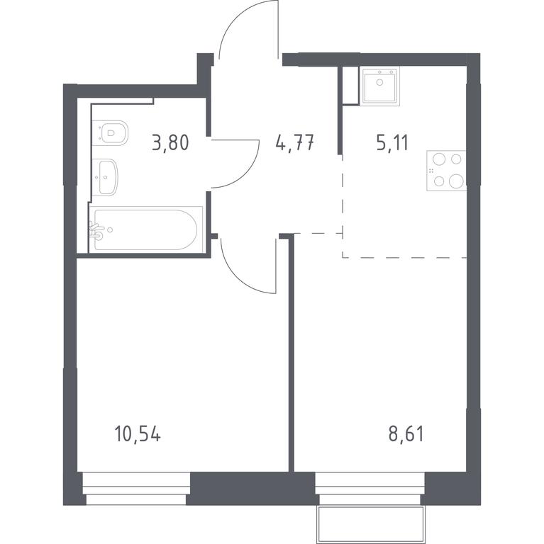 Apartment Sale, 33 sq. m. at Kvartal Strogino, zhiloy kompleks Kvartal Strogino, Krasnogorsk, Moscow Region, Russia #1 Apartment Sale, 33 sq. m. at Kvartal Strogino, zhiloy kompleks Kvartal Strogino, Krasnogorsk, Moscow Region, Russia #1