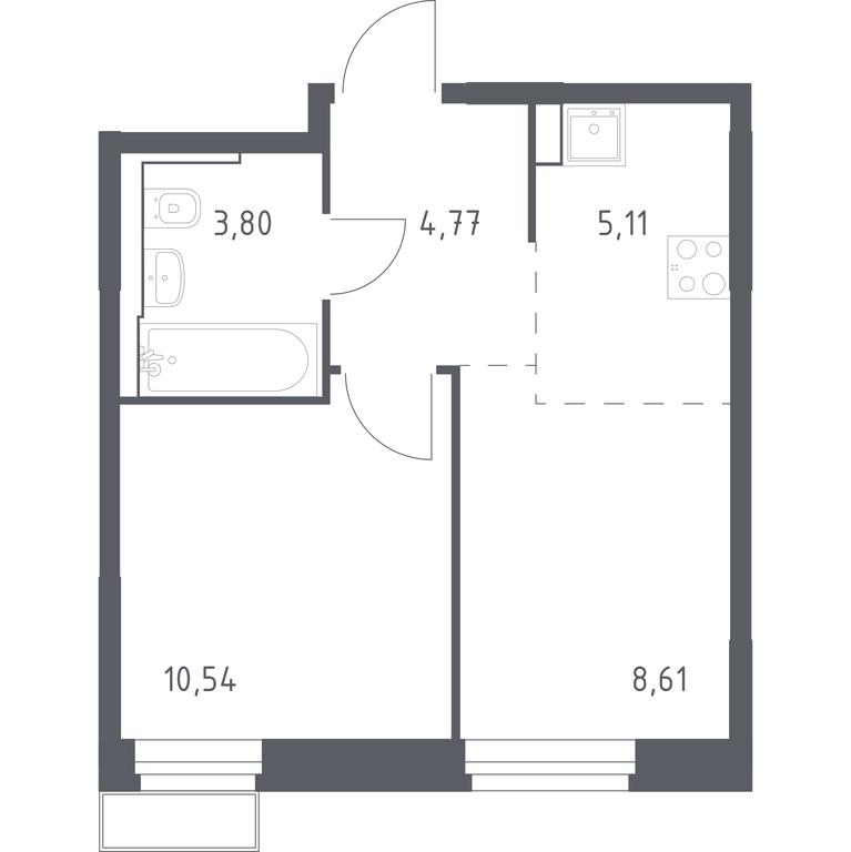 Apartment Sale, 32.83 sq. m. at Kvartal Strogino, zhiloy kompleks Kvartal Strogino, Krasnogorsk, Moscow Region, Russia #1 Apartment Sale, 32.83 sq. m. at Kvartal Strogino, zhiloy kompleks Kvartal Strogino, Krasnogorsk, Moscow Region, Russia #1