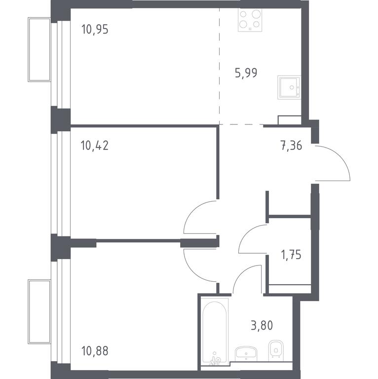Продажа 1-комн. квартиры, 51,27 м² в ЖК «Квартал Строгино», жилой комплекс Квартал Строгино, Красногорск, Московская область, Россия #1 Продажа 1-комн. квартиры, 51,27 м² в ЖК «Квартал Строгино», жилой комплекс Квартал Строгино, Красногорск, Московская область, Россия #1