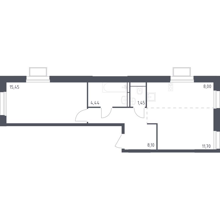 Apartment Sale, 49.24 sq. m. at Kvartal Strogino, zhiloy kompleks Kvartal Strogino, Krasnogorsk, Moscow Region, Russia #1 Apartment Sale, 49.24 sq. m. at Kvartal Strogino, zhiloy kompleks Kvartal Strogino, Krasnogorsk, Moscow Region, Russia #1