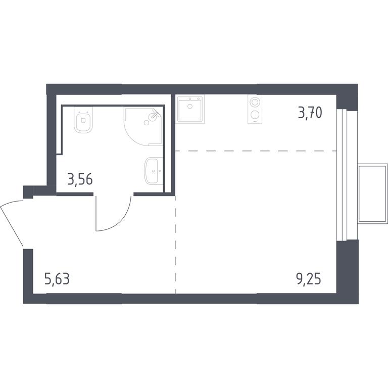 Apartment Sale, 22.42 sq. m. at Kvartal Strogino, zhiloy kompleks Kvartal Strogino, Krasnogorsk, Moscow Region, Russia #1 Apartment Sale, 22.42 sq. m. at Kvartal Strogino, zhiloy kompleks Kvartal Strogino, Krasnogorsk, Moscow Region, Russia #1